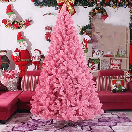 Dulplay Dekoracija Umjetno božićno drvce, vrhunska smreka sa šarkima čvrstim metalnim nogama optička stabla vlakana Feel-Real