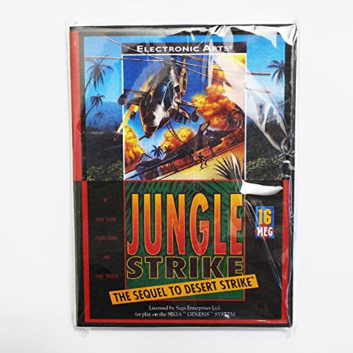 Samrad Jungle Strikirajte nastavak do patrone za igranje Desert Strike Game 16 Bit MD Igra s maloprodajnom kutijom za Sega