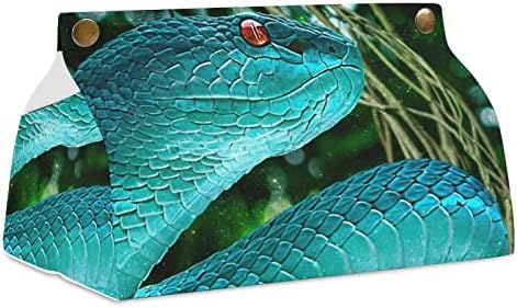 Plavi držač zmijskog tkiva pravokutni organizator za salvete za countertop stol ormar