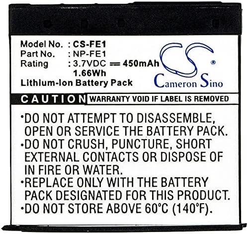 Cameron Sino Nova 450mahreplacement baterija prikladna za Sony Cyber-Shot DSC-T7, cyber-shot DSC-T7/B, Cyber-Shot DSC-T7/S