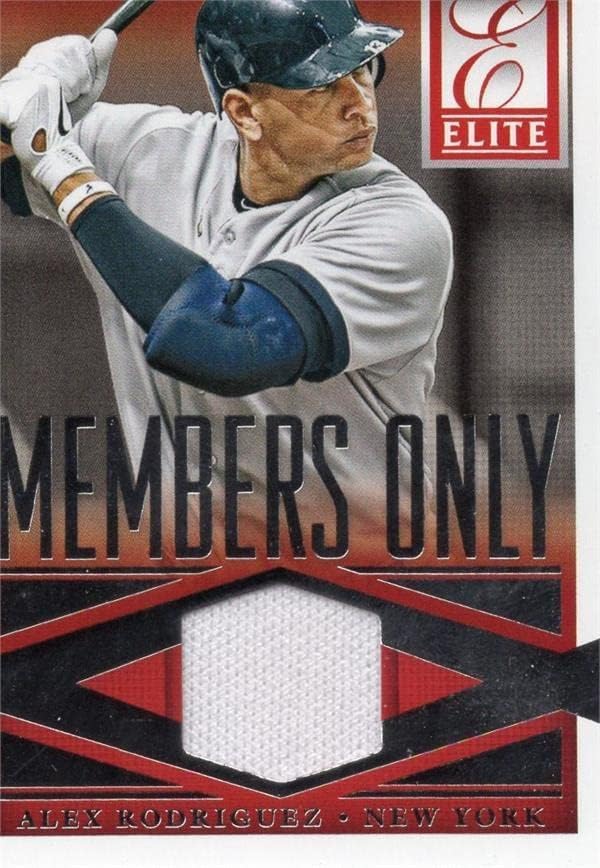 Alex Rodriguez igrač istrošen Jersey Patch Baseball Card 2015 članovi panini elite samo 2 - MLB igra korištena dresova