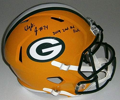 ELGTON Jenkins Packers potpisali su kacigu s autogramom Studentskog koledža s autogramom u 2. godini 2019. godine
