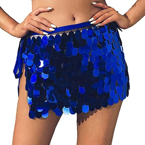Jeweky Squin Wrass Suknje trbušni ples hip suknja Mini Isprilly kostim suknja festival rave kratka suknja za žene i djevojke