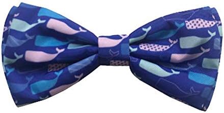 Huxley & Kent Bow kravata za kućne ljubimce | Whale Watch | Velcro pričvršćivanje kravata za kravate | Zabavne kravate za