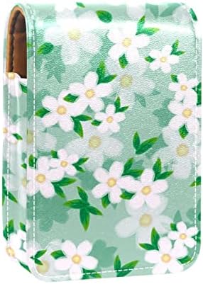 ORYUEKAN LINSStick futrola s ogledalom slatka prijenosna torbica za šminku kozmetičke vrećice, pastorabilna cvjetna proljeća