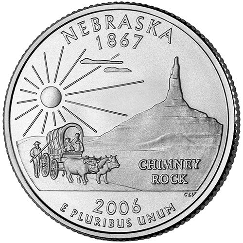 2006. S srebrni dokaz Nebraska State Quarter Choice necirculirana američka metvica