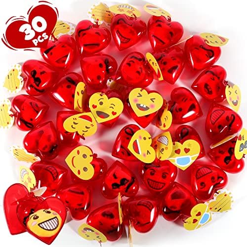 Figoal Valentinovo Pokloni za djecu učionicu 30 PCS razlikovani plišani privjes za ključeve, 30 valentinskih poklon kartica