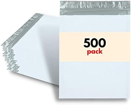 Omotnice za poštu, 5.10 inča, 500 pakiranja, omotnice za poštu s oblogom, bijela / siva, traka za samolijepljenje