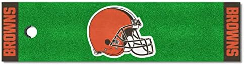 Fanmats NFL Cleveland Browns najlon lice stavljajući zelenu prostirku, 18 x72