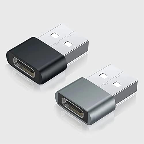 USB-C ženska osoba na USB muški brzi adapter kompatibilan s vašim Oppo Reno2 za punjač, ​​sinkronizaciju, OTG uređaje poput