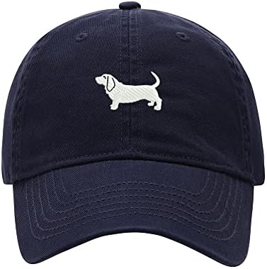 $ 8502 - $ bejzbolska kapa muški Basset Hound vezeni oprani pamučni šešir za pse bejzbolske kape