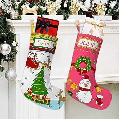 Sophinique DIY božićne čarape u boji vlastite personalizirane božićne čarape kreativna poklon torba za djecu obiteljski prijatelji