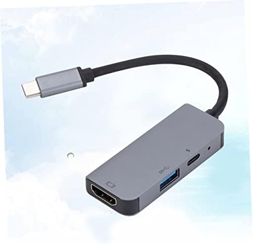 Solustre Type-C USB Hub na žensku vrstu sive svjetlosti adapter za punjenje u portu PD i C Silver Multi za muško računalo
