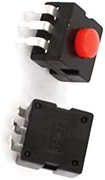 AEXIT 50 PCS prekidača 3 -pin momentalni okrugli pushbutton taktilni taktilni prekidači za noge prekidača 12x12x9mm