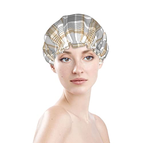 Žene za višekratnu upotrebu rastezanja kapu za kosu zlatna platinasta tekstura Kabed dvostruki slojevi vodootporni poklopac
