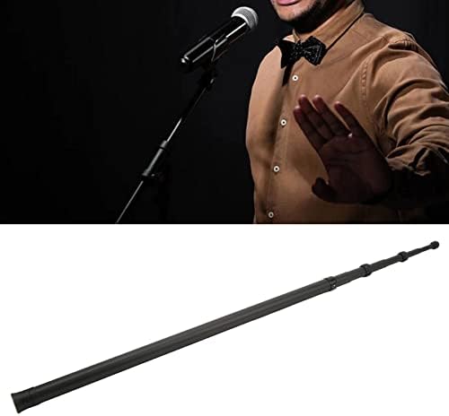 PLPLAAOO prijenosni mic boom Pole, 7-odjeljka koji se može proširiti prijenosni ručni pol za zvučno pjevanje Speech Stage