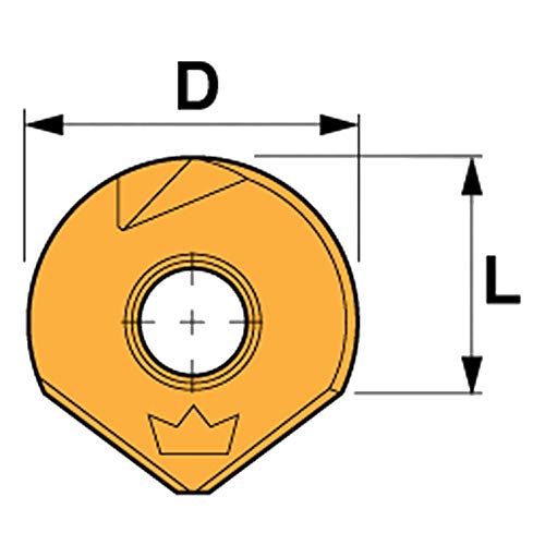 MILLSTAR - RB-32T-TLN - Твердосплавная glodanje ploča bez стружколомания s шариковым vrhom [Promjer rezanja =32 mm, radijus