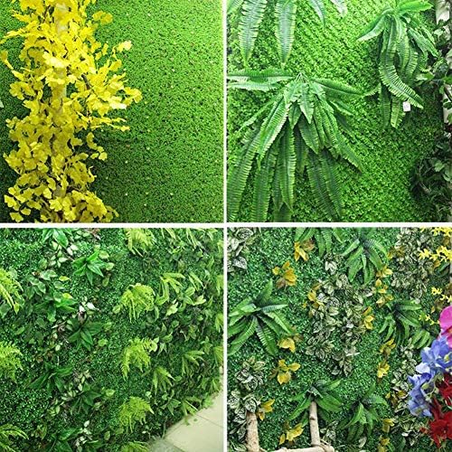 Ynfngxu simulirana umjetna plastična lažna biljna biljaka zid pozadina dekoracija vrtna ograda zelena biljka realistična