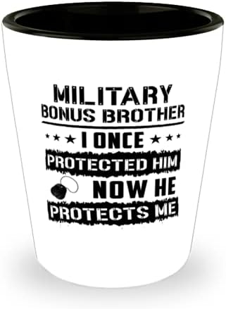 Bratska čaša, borbeni brat kojeg sam jednom branio, za vašu obitelj, keramička novost, bratska čaša od 1,5 oz