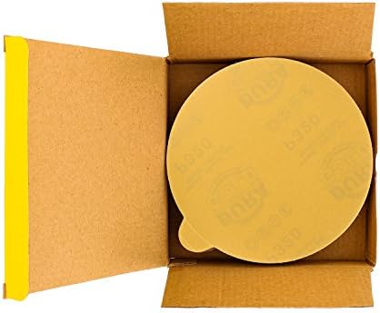 Dura -Gold Premium 6 Zlatni PSA za brušenje diskova - 320 grit & dura -gold - čisto zlatno superiorne krpe - krpe