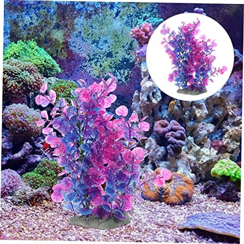 4pcs plastične zdjele za ribu akvarijsko uređenje desktop dekor umjetne akvarijske biljke za kućne ljubimce ukrasna staklenka