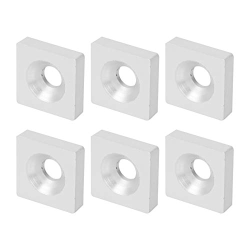 Fafeicy 10pcs kvadratna ploča s pločom, aluminijska legura za učvršćivače jednostruka rupa pričvrsnici, savršena zamjena