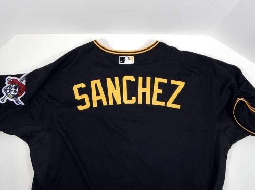 2015 Pittsburgh Pirates Jonathan Sanchez Igra izdana Black Jersey Pitt33196 - Igra korištena MLB dresova
