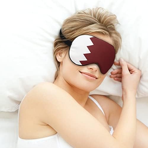 Katarske zastave meke maske za oči s podesivim remenom laganim udobnim povezom za spavanje