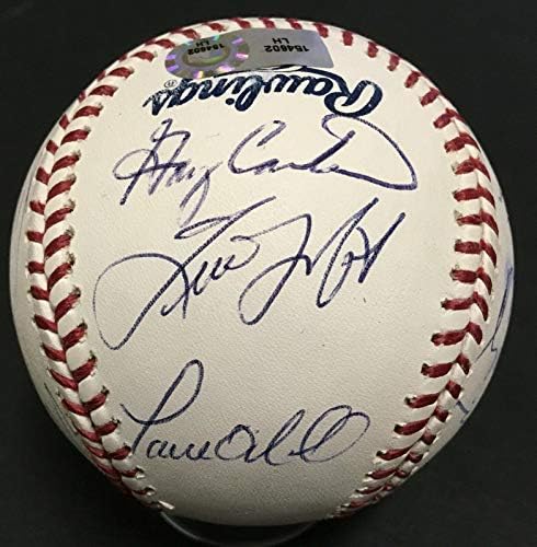 Hof Legends potpisane 2008. godine bejzbol stadiona Yankee 15 Auto Gary Carter MLB holo CoA - Autografirani bejzbol
