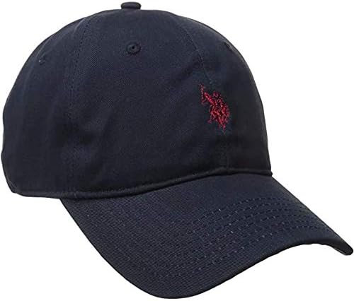 Američki polo Assn. Mens muški isprani Twill Cotton podesivi bejzbol šešir s logotipom ponija i zakrivljeni rub