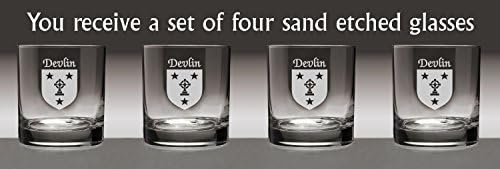 Devlin irski grb naočale naočale - set od 4