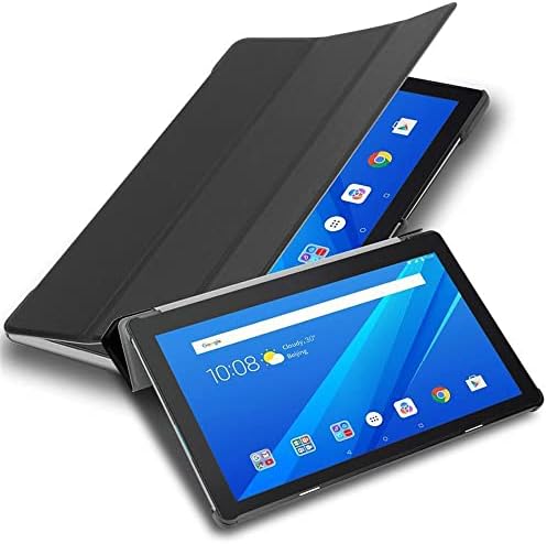 Cadorabo tableta futrola kompatibilna s Lenovo Tab M10 nije za HD, FHD, FHD Plus, Plus, HD2 u satenskom crnom - Ultra tanki