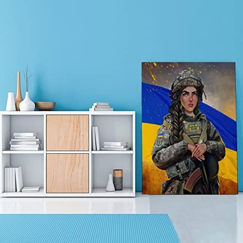 Ratni umjetnički plakat Vojna umjetnost Ukrajinska vojska Umjetnički plakat platno Slikanje plakata i otisaka zidne umjetničke