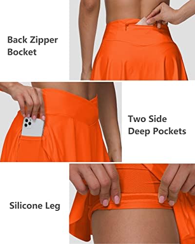 Hartpor napletena teniska suknja za žene crossover golf skert s džepovima atletskih suknji za trčanje casual trening