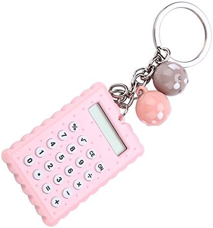 SH-Ruidu mini kalkulator s kopčom, prijenosni slatki kolačići u stilu ključa kalkulator ključa, kalkulator učenika džepa