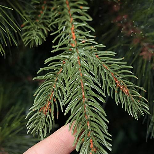 Yumuo Umjetno božićno drvce, PE+PVC+Pine igle Hibrid Automatsko božićno drvce W Metal Stand, Odmor dekor Xmas borovo drvo-zeleno
