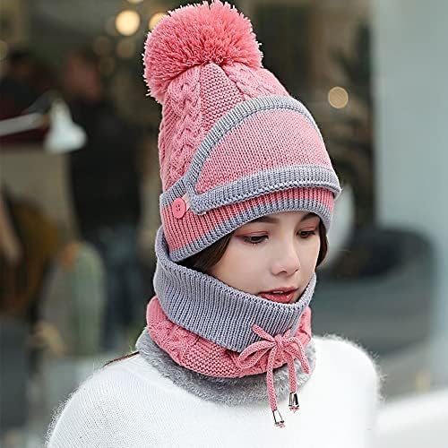 Zimska topla elastična mekana zaštita od ušiju pletena maska ​​maska ​​šešir od runa