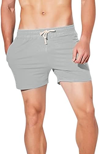 ZDOO muške ležerne hlače ljetne solidne boje trendovske mladeži fitnes.