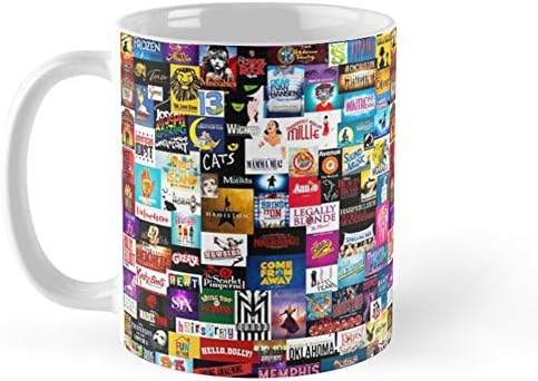 Šalica za kavu s kolažom s logotipom Brodvejske emisije 11oz i 15oz keramičkih šalica za čaj