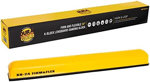 Serija Dura-Gold Pro 24-inčni brusilica K-Block Firm & Flex XL za ručno brušenje лонгборда sa postavom od kuke i spojnice