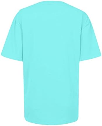 St Patty's Lucky majica irski vrhovi 2023 Cratki rukav, ukupna majica s okruglim vratom Atletski ženski praznični vrhovi