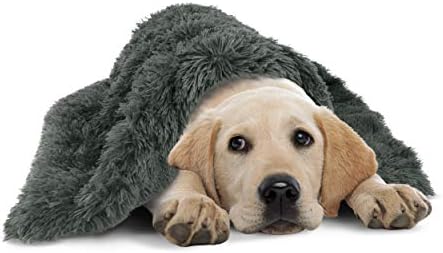 Pseća pokrivač zvuk spavanja krafna pseća pokrivač, velika, smirujuća, deka protiv anksioznosti, tamno siva