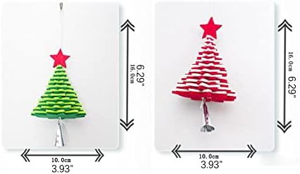 Božićni kreativni flanel zvoni ukrasi božićno drvce metalni ukras privjesak ljuljajući mačji car ukras