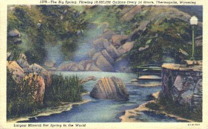 Thermopolis, razglednica Wyoming