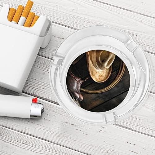 Kaubojske cigarete staklene pepeljare okrugli držač za pušenje pepela ladica za kućni hotel stol gornji ukras