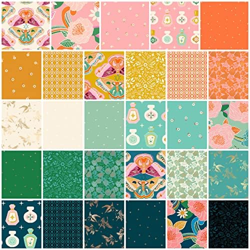 Set originalnih čari Melodie Miller za kvadrate tkanine od tkanine od 5 do 5 inča