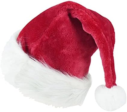 Božićni šešir plišani zadebljani šešir za odrasle Sretan Božić šešir Djeda Mraza festivalski Pribor za zabavu