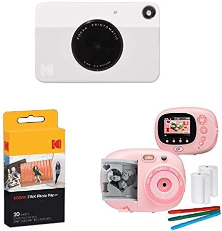 Digitalni fotoaparat za trenutni ispis s dodatnim papirom i dječjom kamerom za trenutni ispis i video kamerom u kompletu
