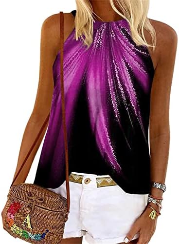 Čipkasti gornji dio ramena, Ležerne boho košulje za žene, ljetni Slatki grafički vrhovi bez rukava, Vintage