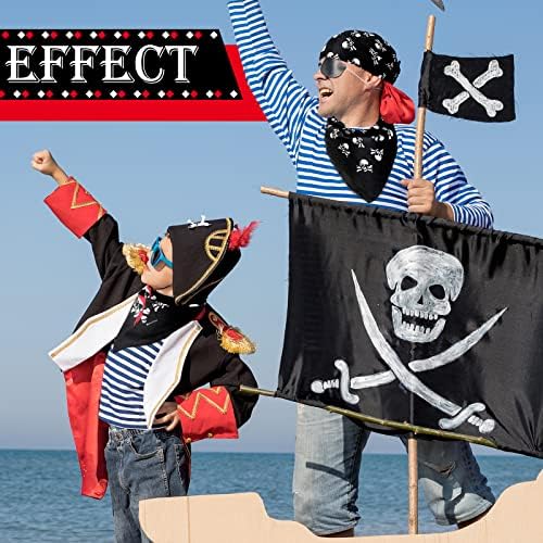 Zabavna gusarska bandana od 24 komada dječji gusarski šal za glavu pribor za gusarske kostime za djecu i odrasle piratske